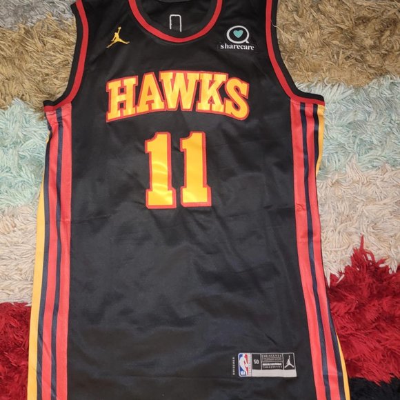 Men's Large Trae Young  Black  Atlanta Hawks 2020/ - Picture 4 of 9